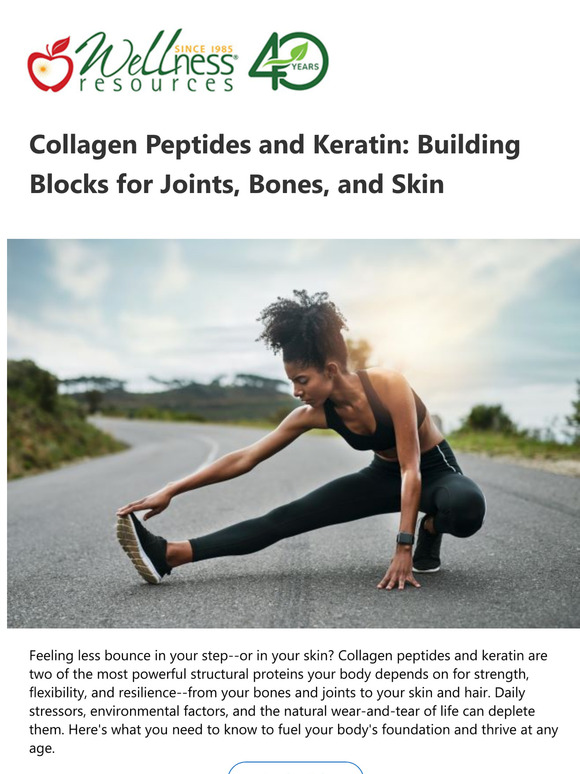 Collagen Peptides and Keratin: Building Blocks for Joints, Bones, and Skin
