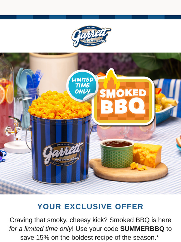 Exclusive 15% Savings + NEW Smoked BBQ = 🔥