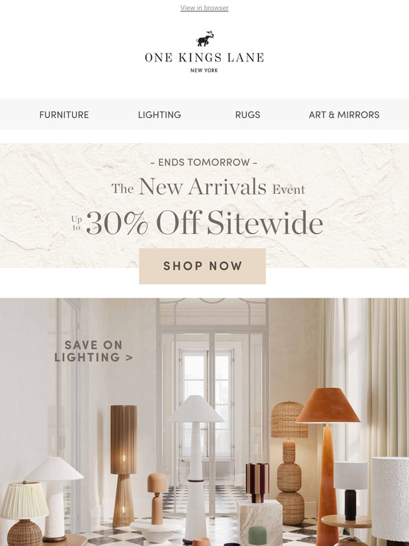 Ends Tomorrow: Up to 30% Off the Details That Matter