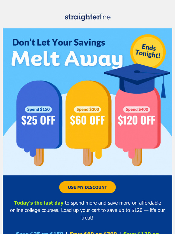 🎓 Sorry – time’s up. Your discount ends tonight …