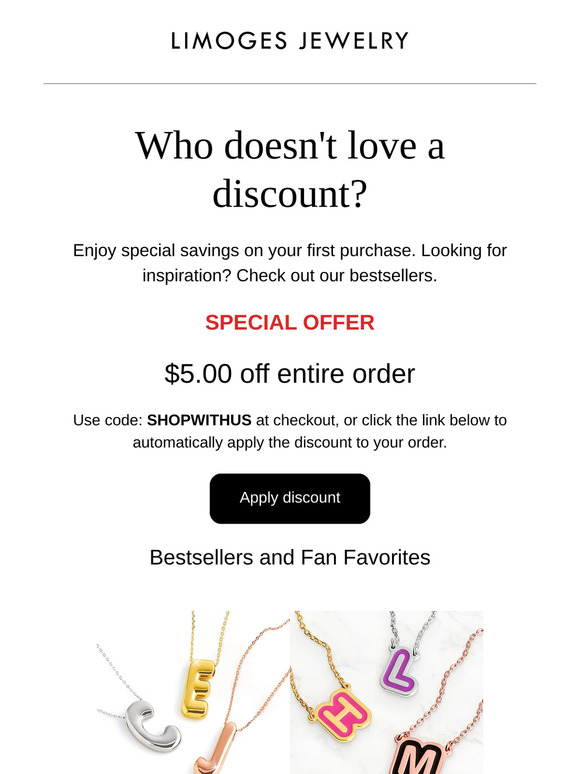 Don't forget about your discount