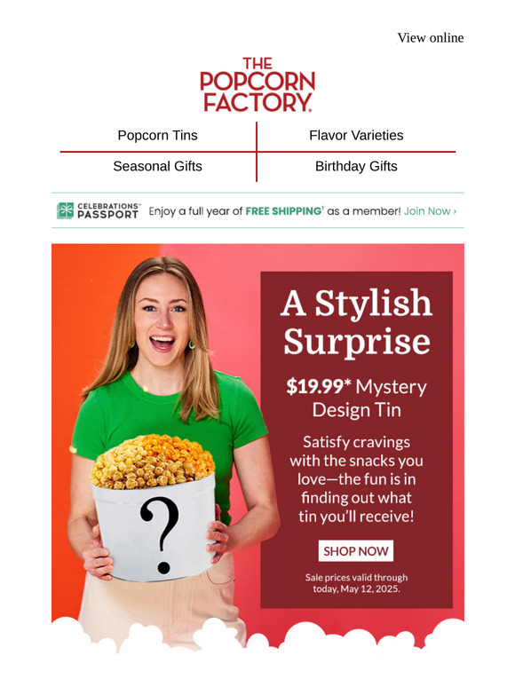 Today only! The snacks you love + a surprise twist.