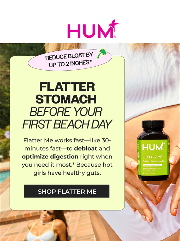 Flatter stomach before your first beach day