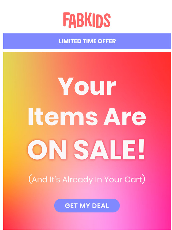 CART UPDATE: Your Items are ON SALE!