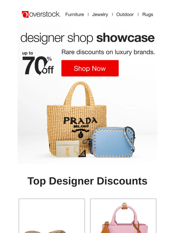 Save up to 70% on luxury brands with the Designer Shop Showcase.