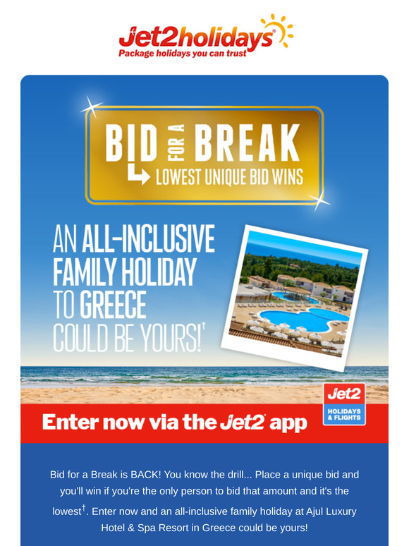 Bid for a Break is BACK!
