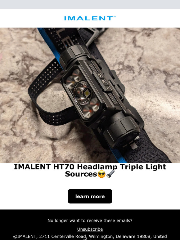 IMALENT HT70 Headlamp Triple Light Sources😎🔦