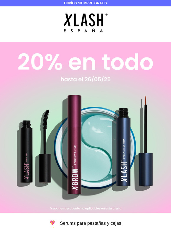 20% DTO en TODO 🌸💘✨ El momento perfecto de reponer tus imprescindibles.