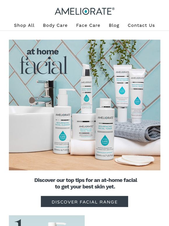 Open to discover your new facial routine