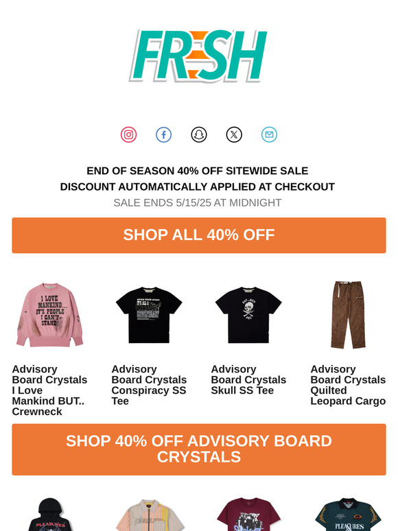 40% OFF SITEWIDE SALE