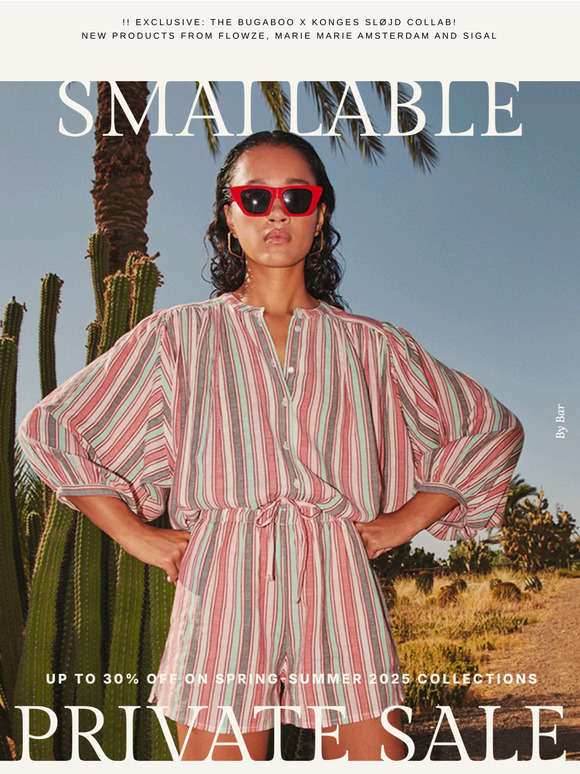 PRIVATE SALES: up to 30% off spring-summer 2025 collections