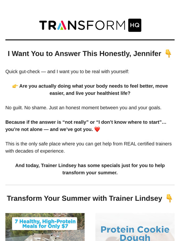 Answer this honestly, Jennifer 👇