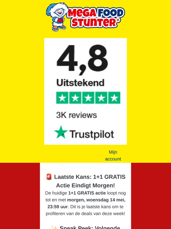 🚨 Laatste Kans: 1+1 GRATIS Actie Eindigt Morgen!