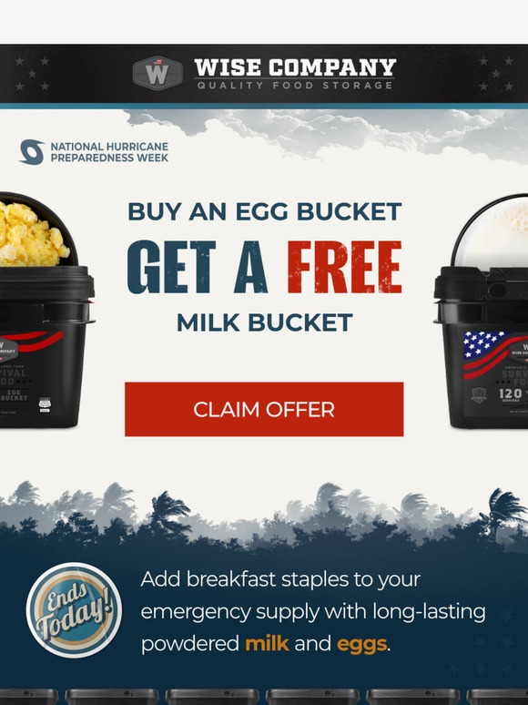 Act Fast: Free Milk Bucket Offer Ends Tonight!