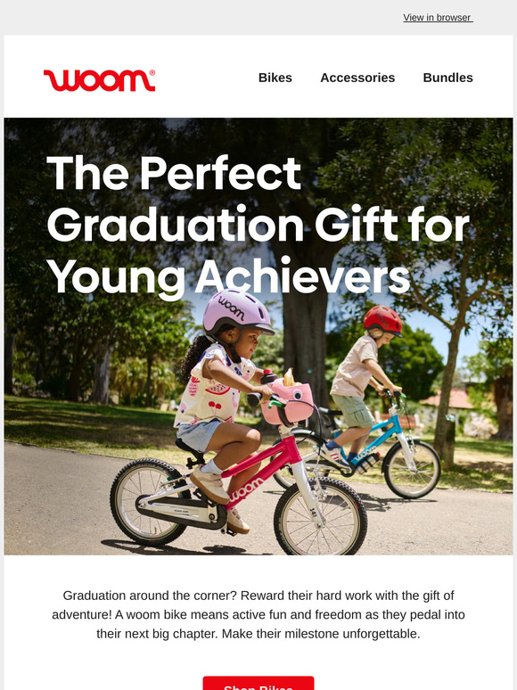 The Ultimate Graduation Gift: A woom Bike 🎁
