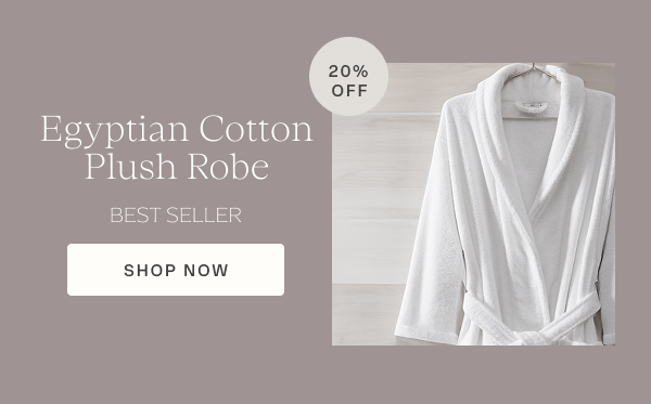 pure parima certified egyptian cotton robe