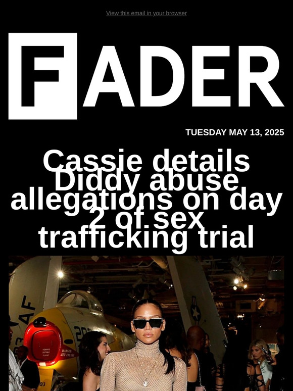 Cassie details Diddy abuse allegations, Aunt Katrina features members of Snail Mail, Making Time festival 2025 lineup and more...