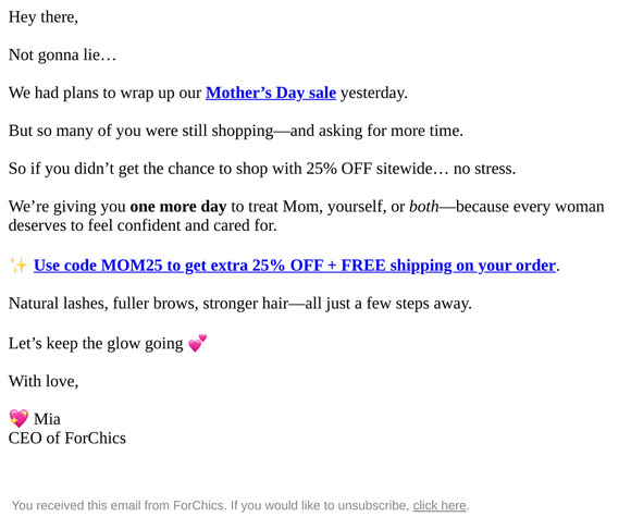 Bonus: Up to 56% + 25% OFF for one more day! 💖