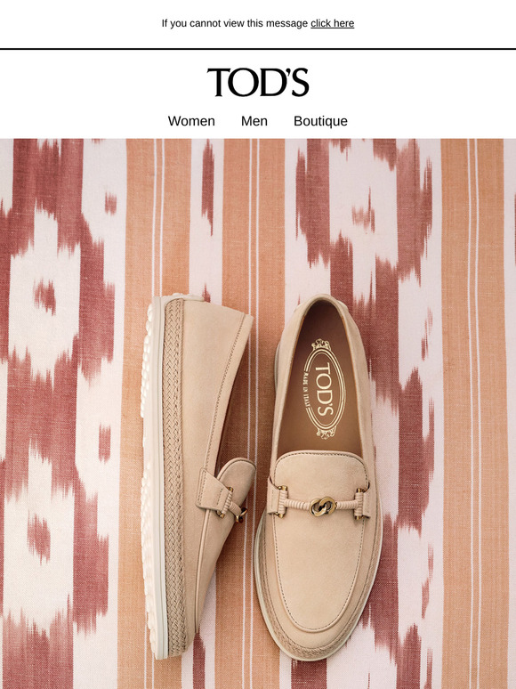 Seasonal footwear: Tod’s slip-ons