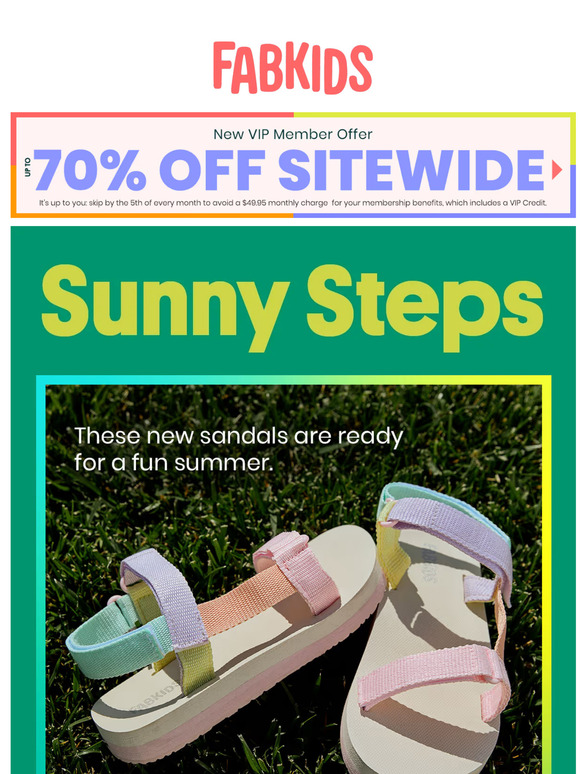Sunshine-Ready Sandals for ABC 😎🩴
