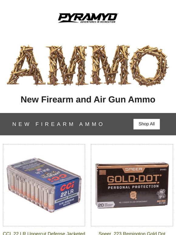 New Air Gun and Firearm Ammo