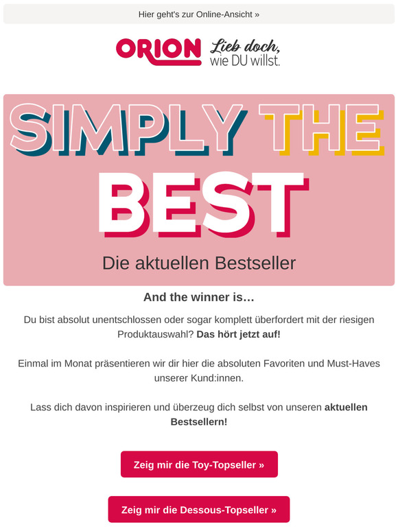 Unsere Bestseller des letzten Monats