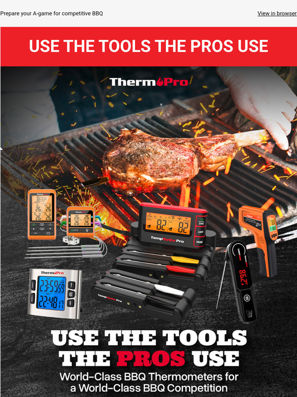 Raise the Stakes🥩With World Championship BBQ Thermometers