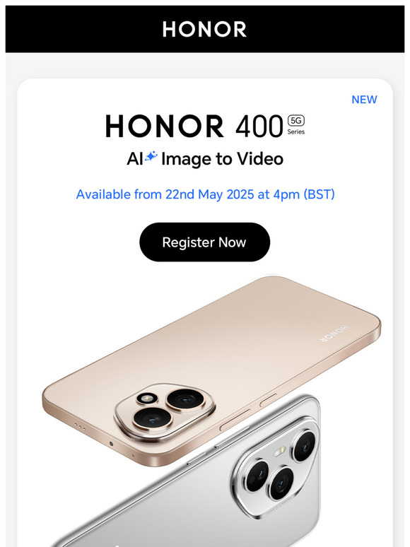 🎉 The New HONOR 400 Series is Coming – AI-Powered Image to Video