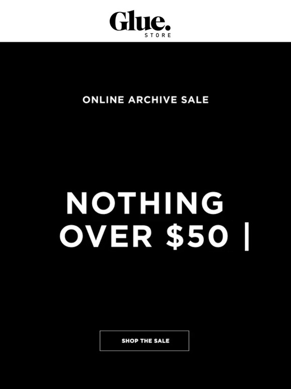 Alert: Nothing Over $50 🚨