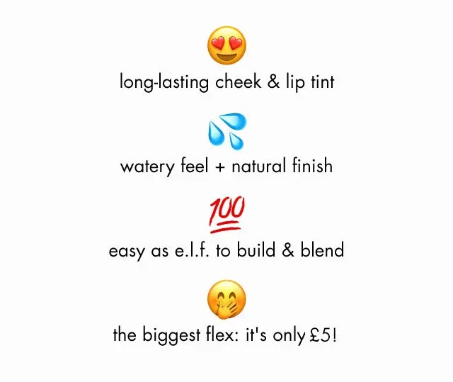 Long-lasting cheek & lip tint