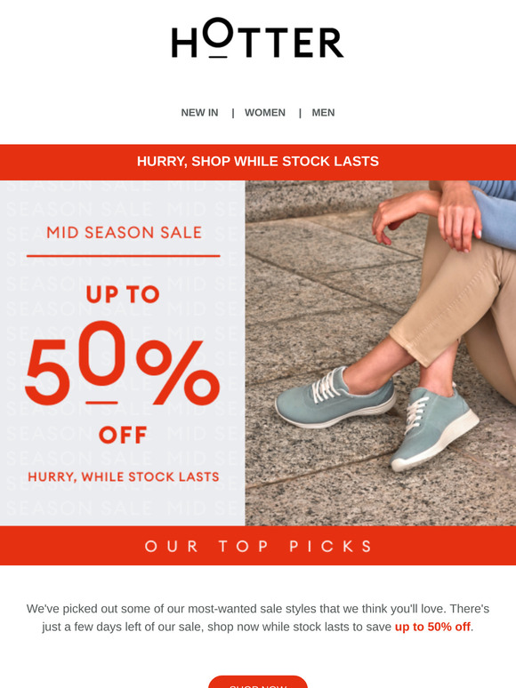 Hurry, shop our top sale picks | Up to 50% off