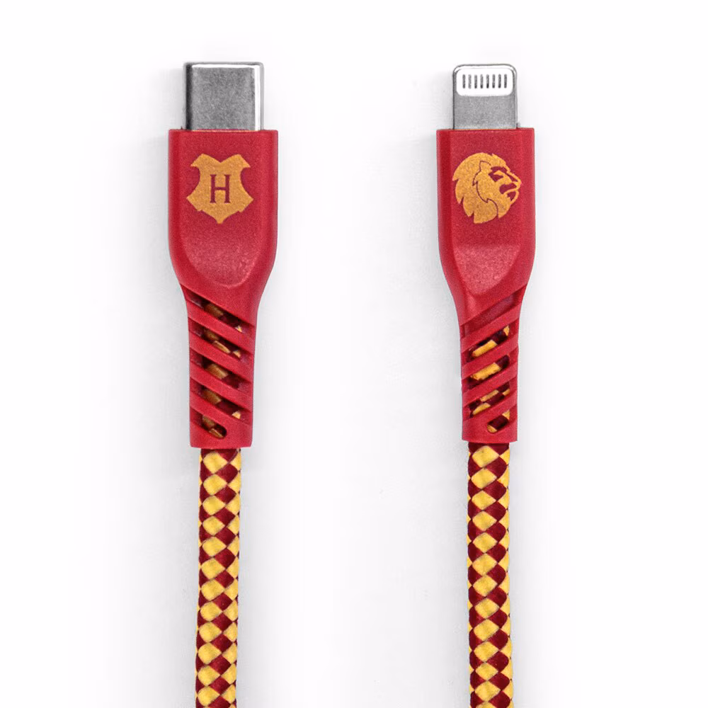 Cabo Lightning para USB-C Vermelho | Grifinória Harry Potter