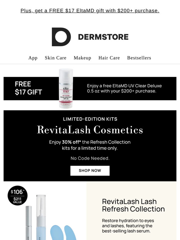 Exclusive! 30% off RevitaLash Cosmetics' Refresh Collection