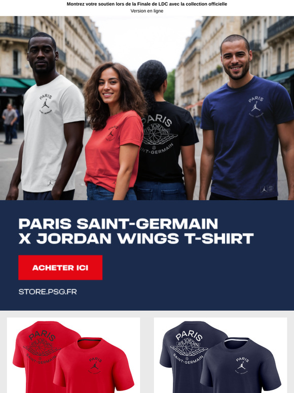 PSG x Jordan Wings : nouveau t-shirt en édition limitée