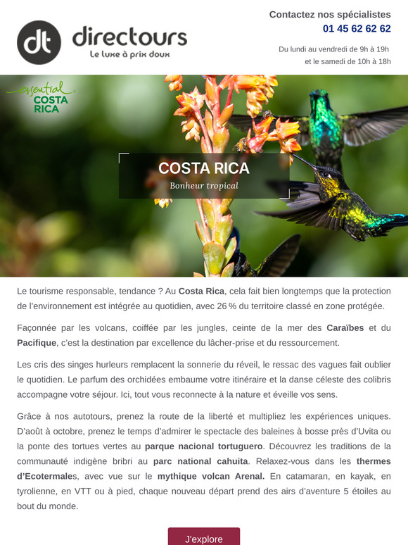 Le Costa Rica, d’or et d'émeraude