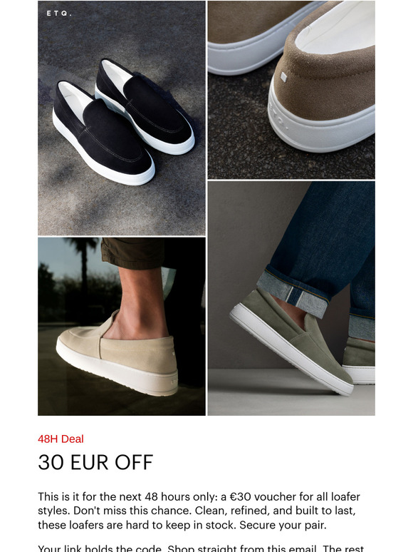 48-Hour Deal: €30 OFF.