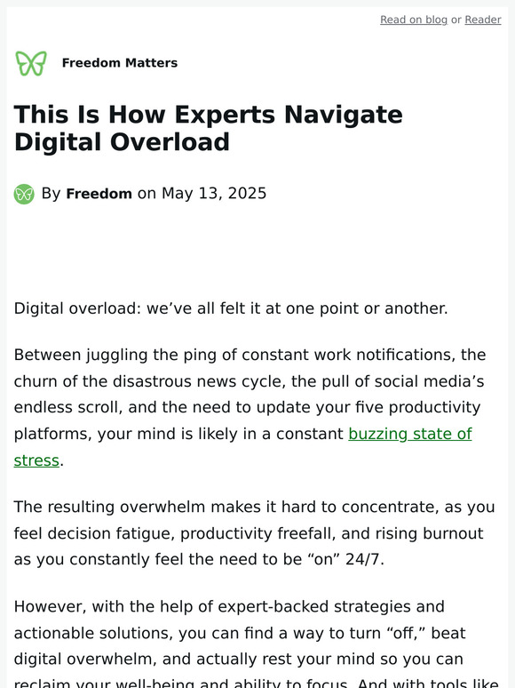 This Is How Experts Navigate Digital Overload