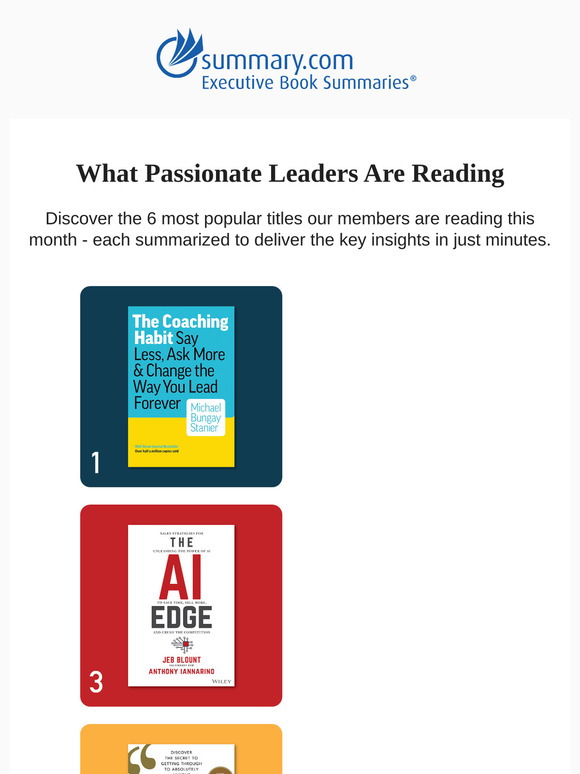 Our Members Can’t Stop Reading These 6 Titles…