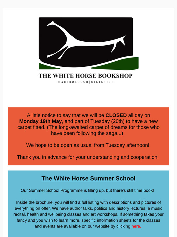 Carpet Day and The White Horse Summer School