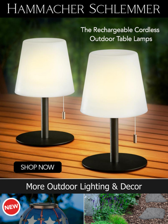The Rechargeable Cordless Outdoor Table Lamps