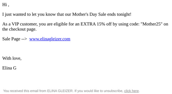 Mother's Day sale is here! 30-60%Off