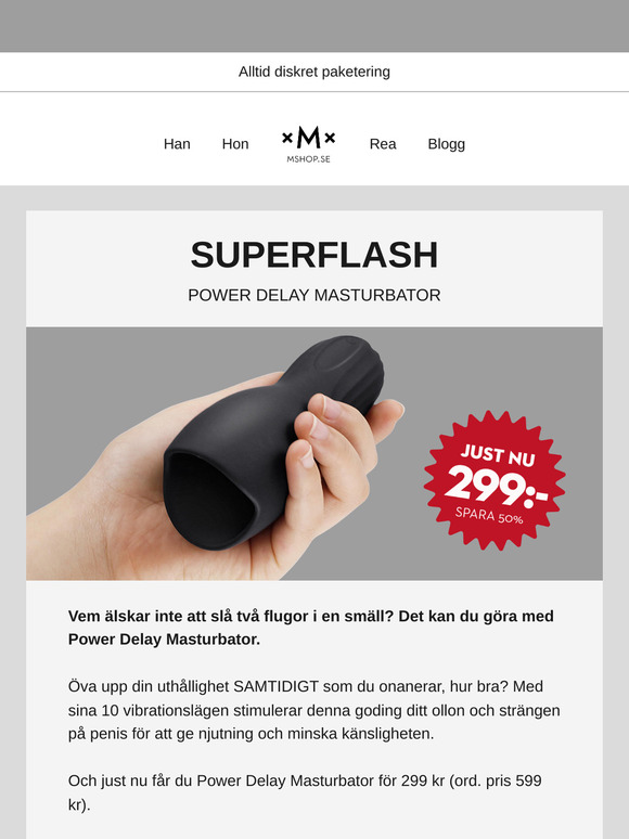 Få 50% rabatt på din nya njutning! 😉