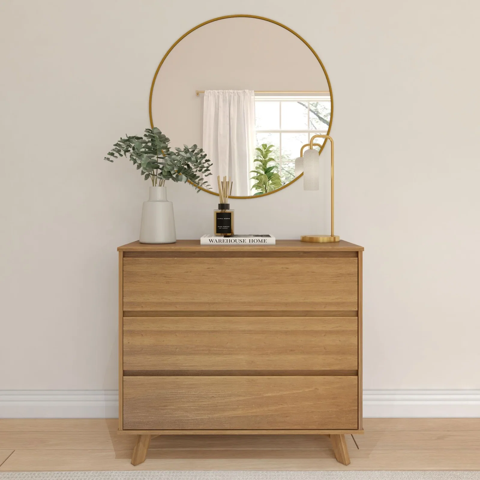 Image of Modern 3-Drawer Dresser