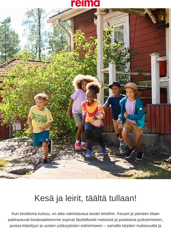 Kaikki varusteet kesän leireille