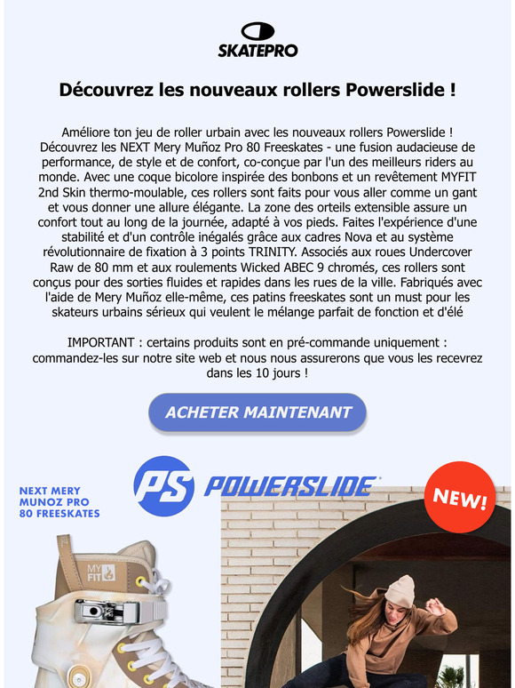 Fresh Drop : Nouveaux rollers Powerslide !