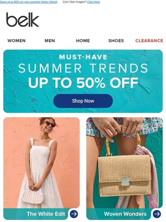 Take up to 50% off the hottest trends of the summer ☀️