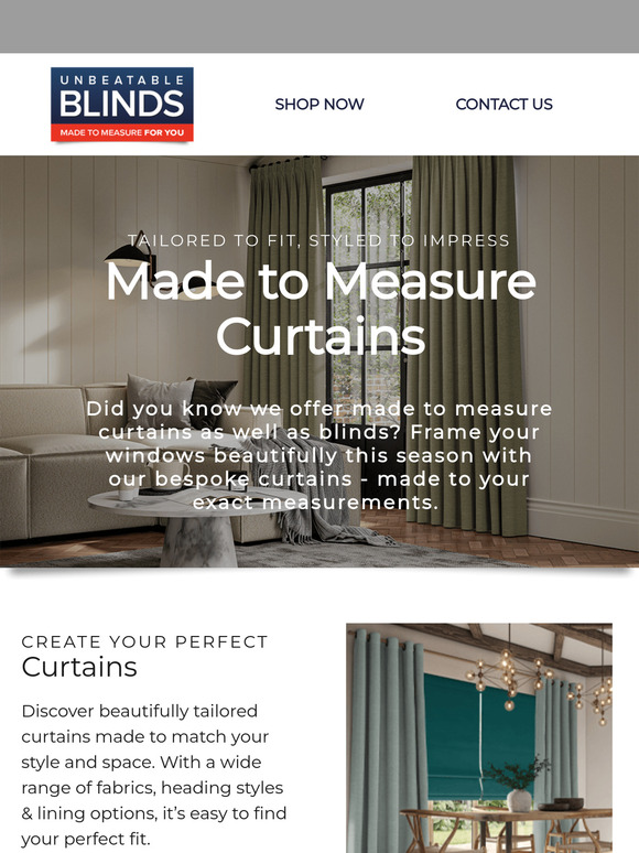 Your Guide to Made to Measure Curtains Awaits...