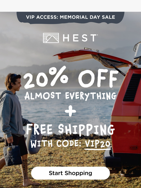 VIPs Get First Dibs: 20% Off Starts Now