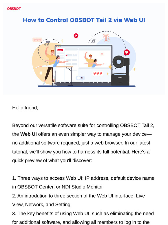 A Complete Guide to Control Tail 2 via Web UI