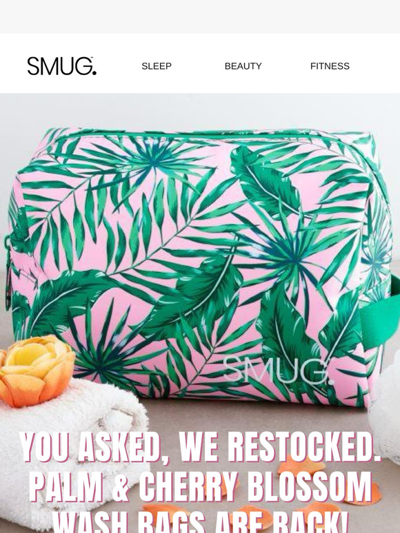 They’re Back — Palm & Cherry Blossom Wash Bags 🌸🌴